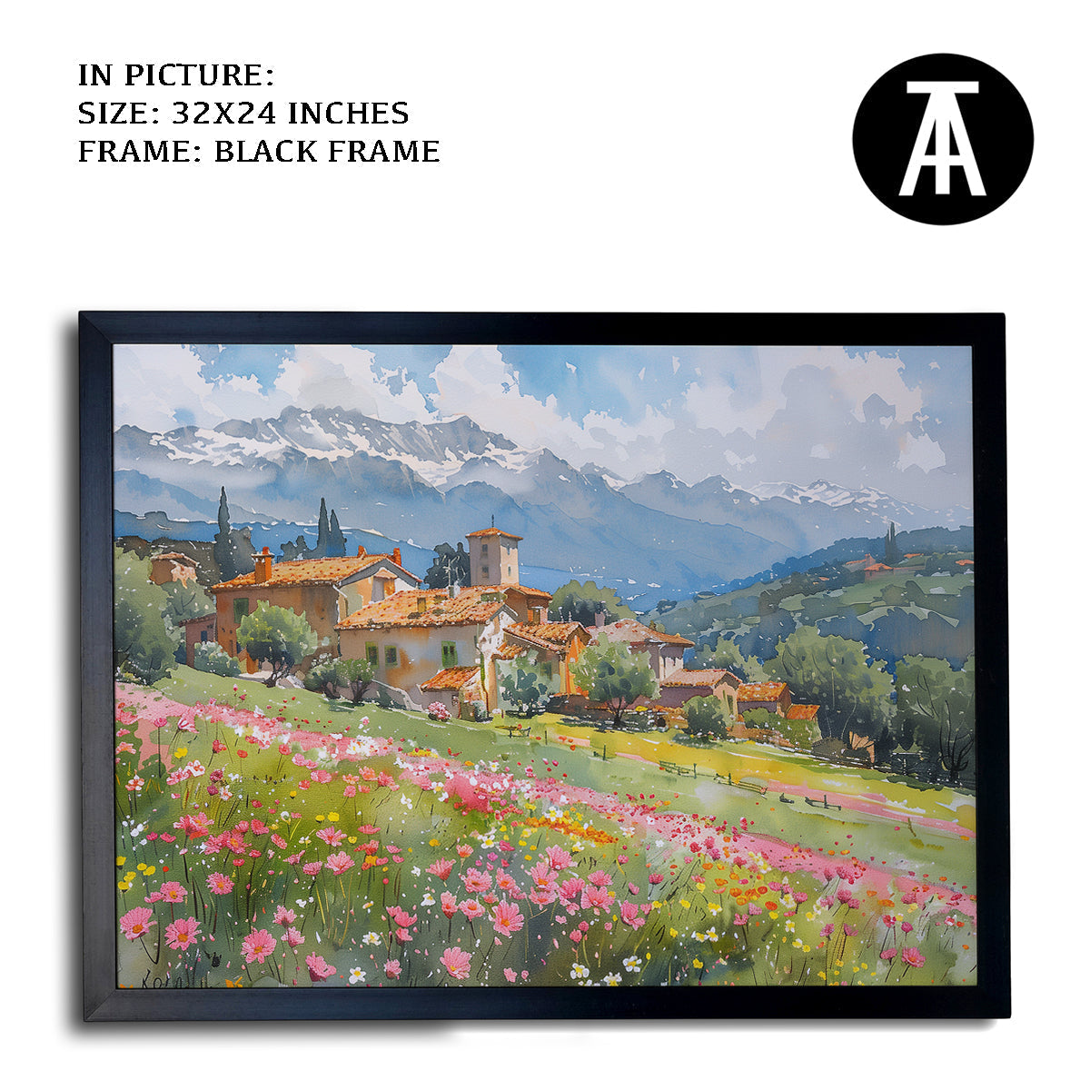 Artwork in Metal Earling Silver Frame