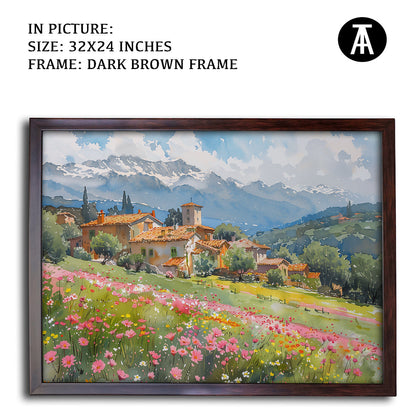 Artwork in Metal Champagne Gold Frame