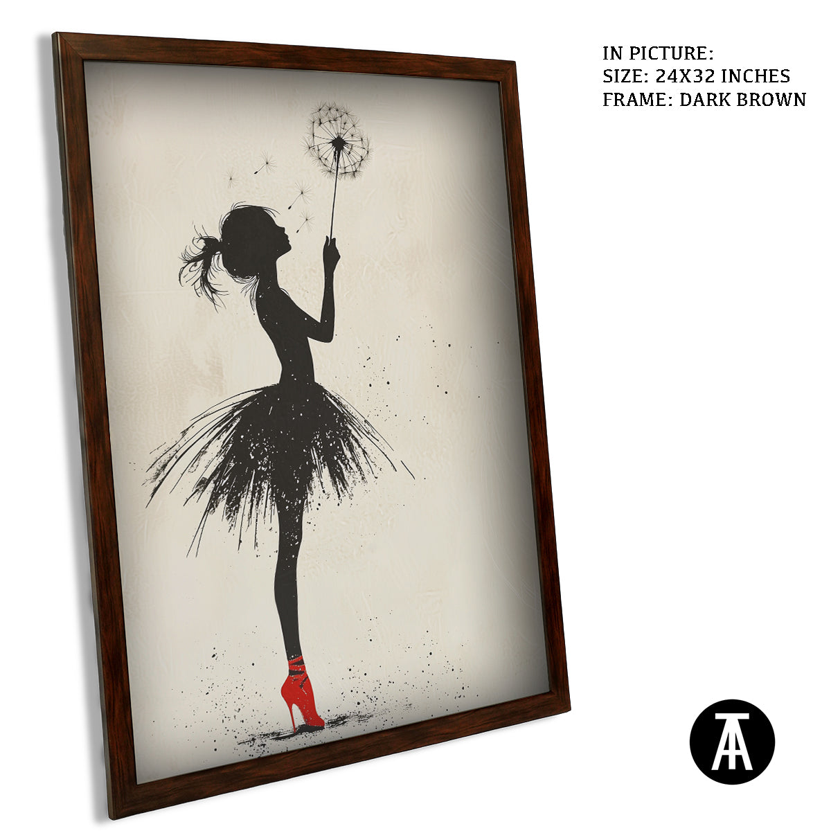 Artwork in Metal Champagne Gold Frame