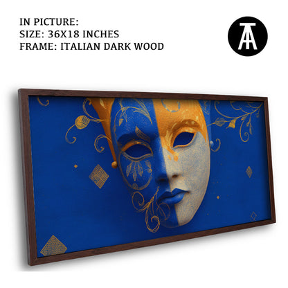 Artwork in Dark Wood Frame
