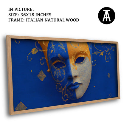 Artwork in Natural Wood Frame