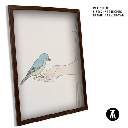 Artwork in Metal Champagne Gold Frame