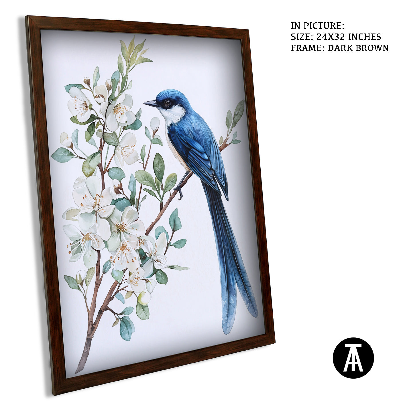 Artwork in Metal Champagne Gold Frame
