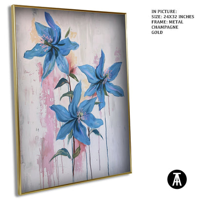 Artwork in Light Brown Frame