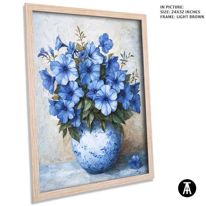 Artwork in Dark Brown Frame