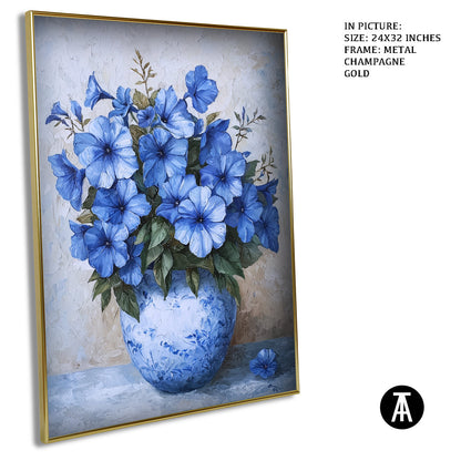 Artwork in Light Brown Frame