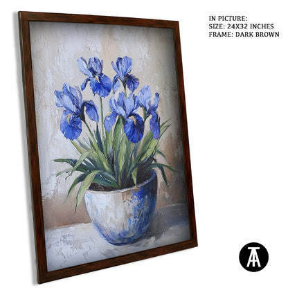 Artwork in Metal Champagne Gold Frame
