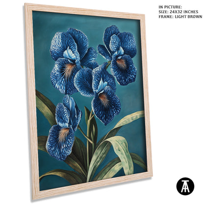 Artwork in Dark Brown Frame