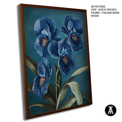 Artwork in Dark Wood Frame