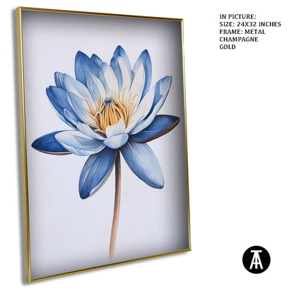Artwork in Light Brown Frame