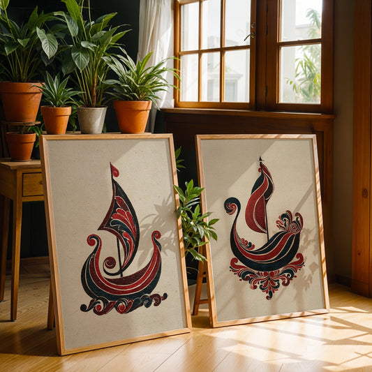 Heritage Indian Painting in a Lifestyle Setting