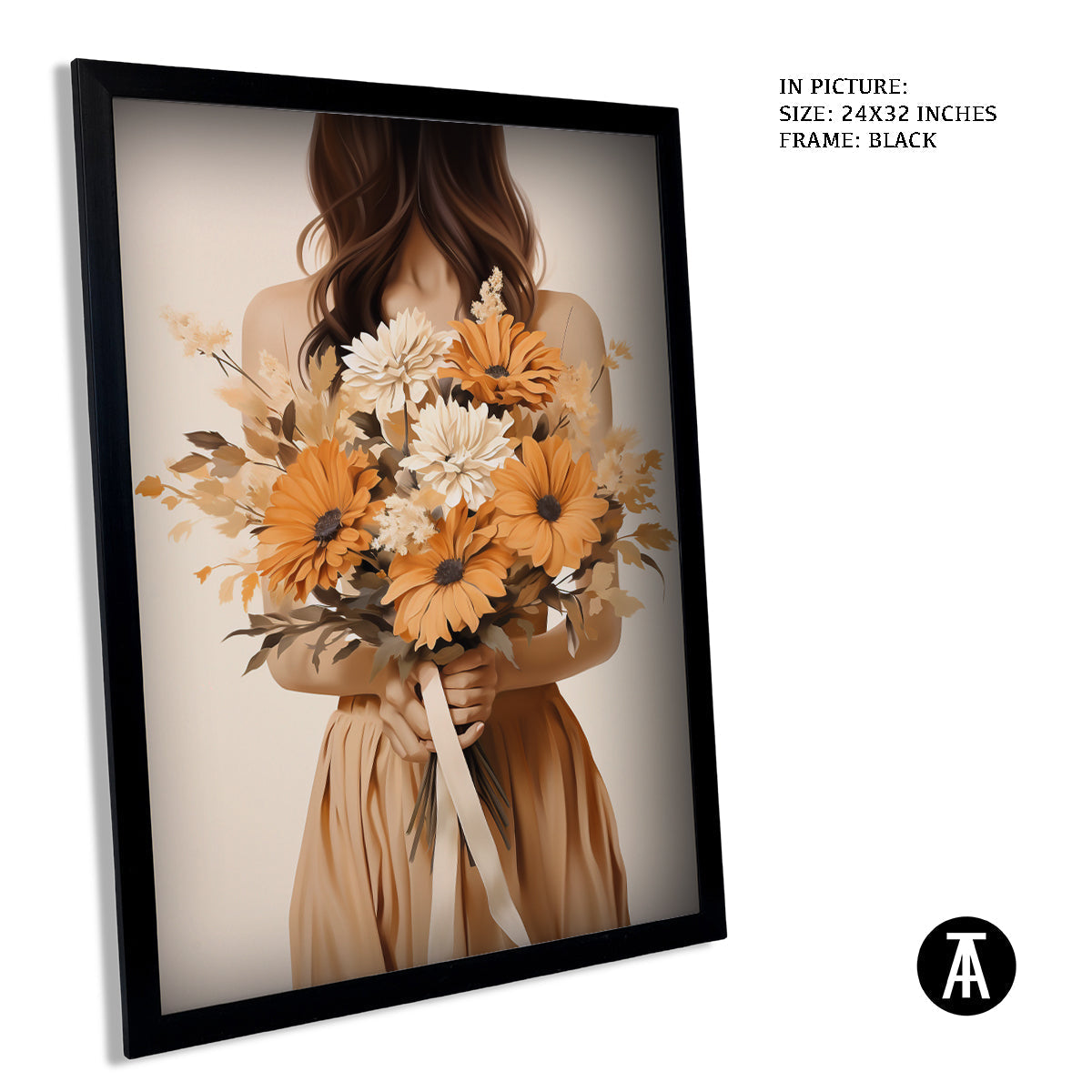 Sample Artwork in Black Frame