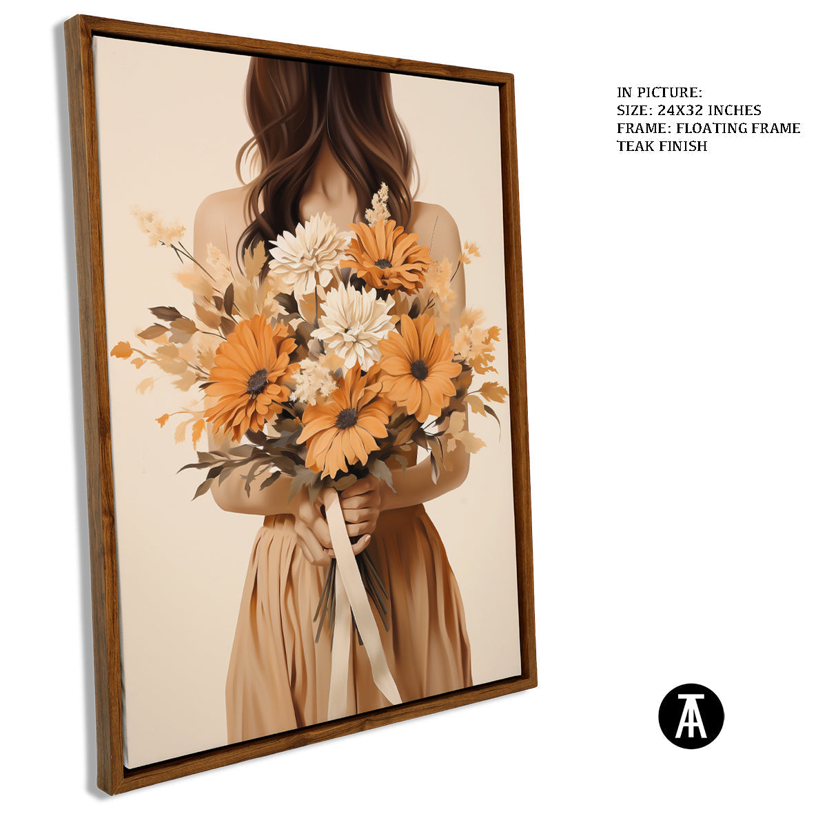 Sample Artwork in Floating Frame