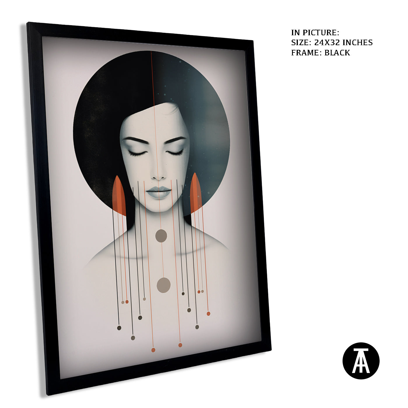 Artwork in Metal Earling Silver Frame