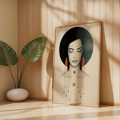 Boho Painting in a Lifestyle Setting