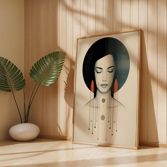 Boho Painting in a Lifestyle Setting