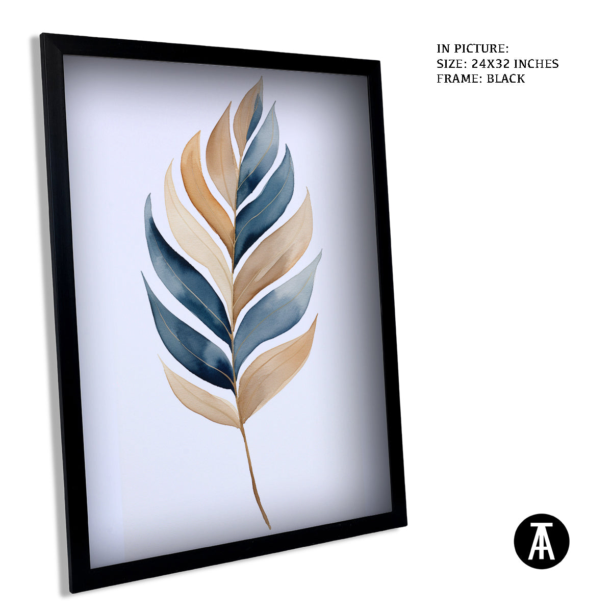 Sample Artwork in Black Frame