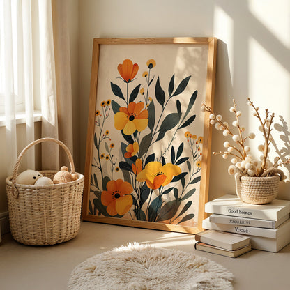 Boho Art Painting in a Lifestyle Setting