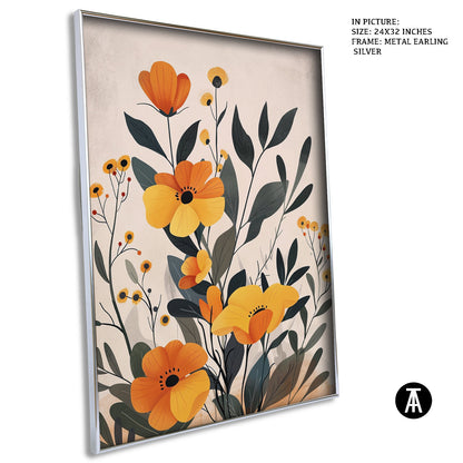 Artwork in Metal Earling Silver Frame