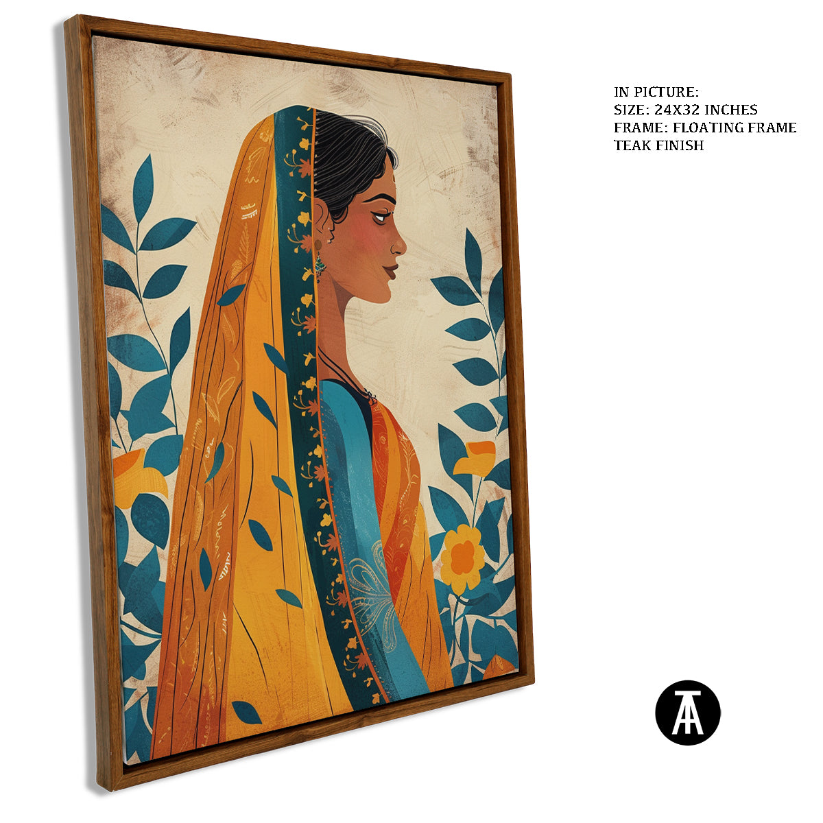 Sample Artwork in Floating Frame