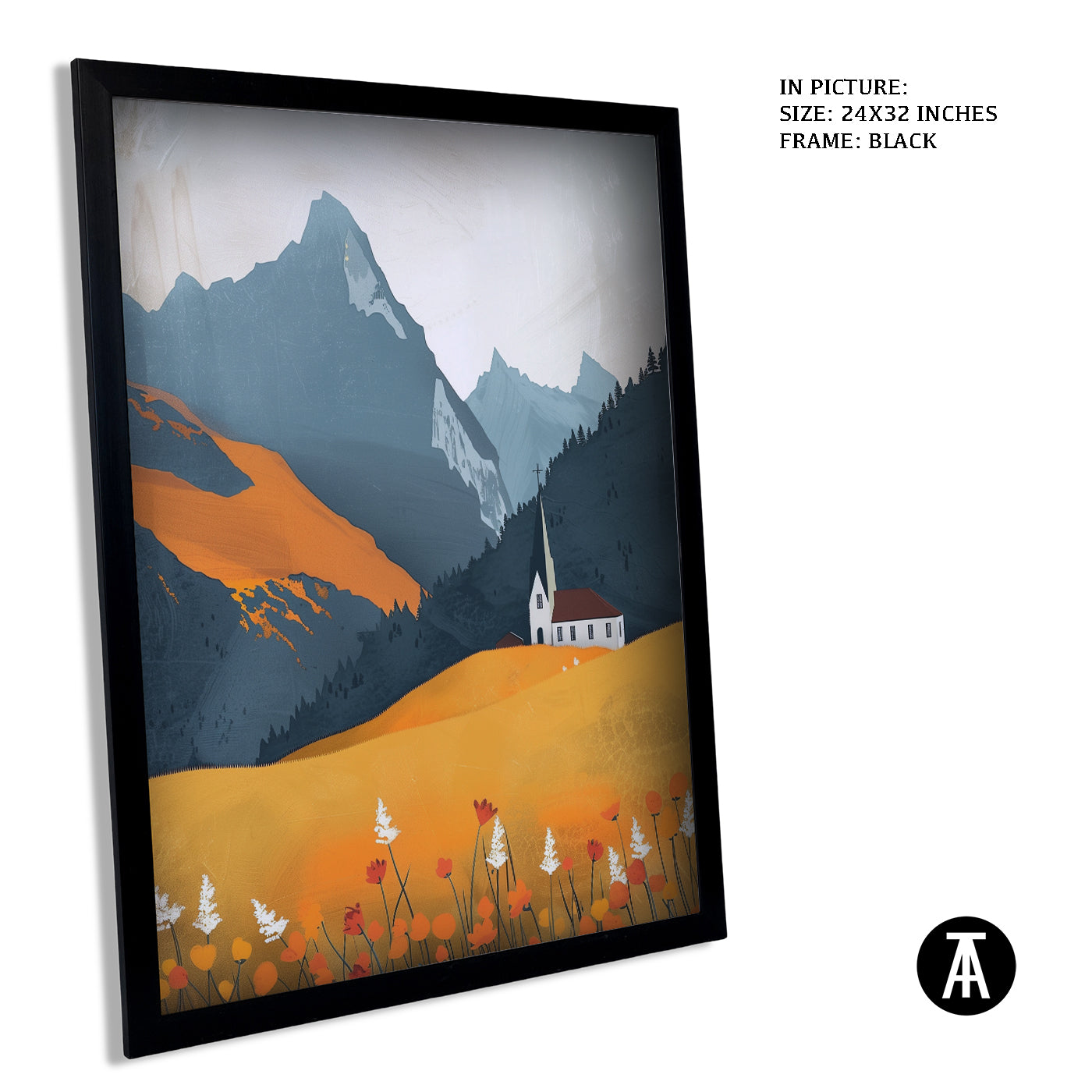Artwork in Metal Earling Silver Frame