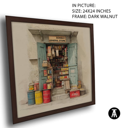 Artwork in Dark Walnut Frame