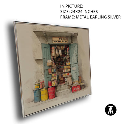 Artwork in Metal Earling Silver Frame