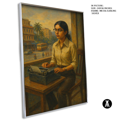 Artwork in Metal Earling Silver Frame