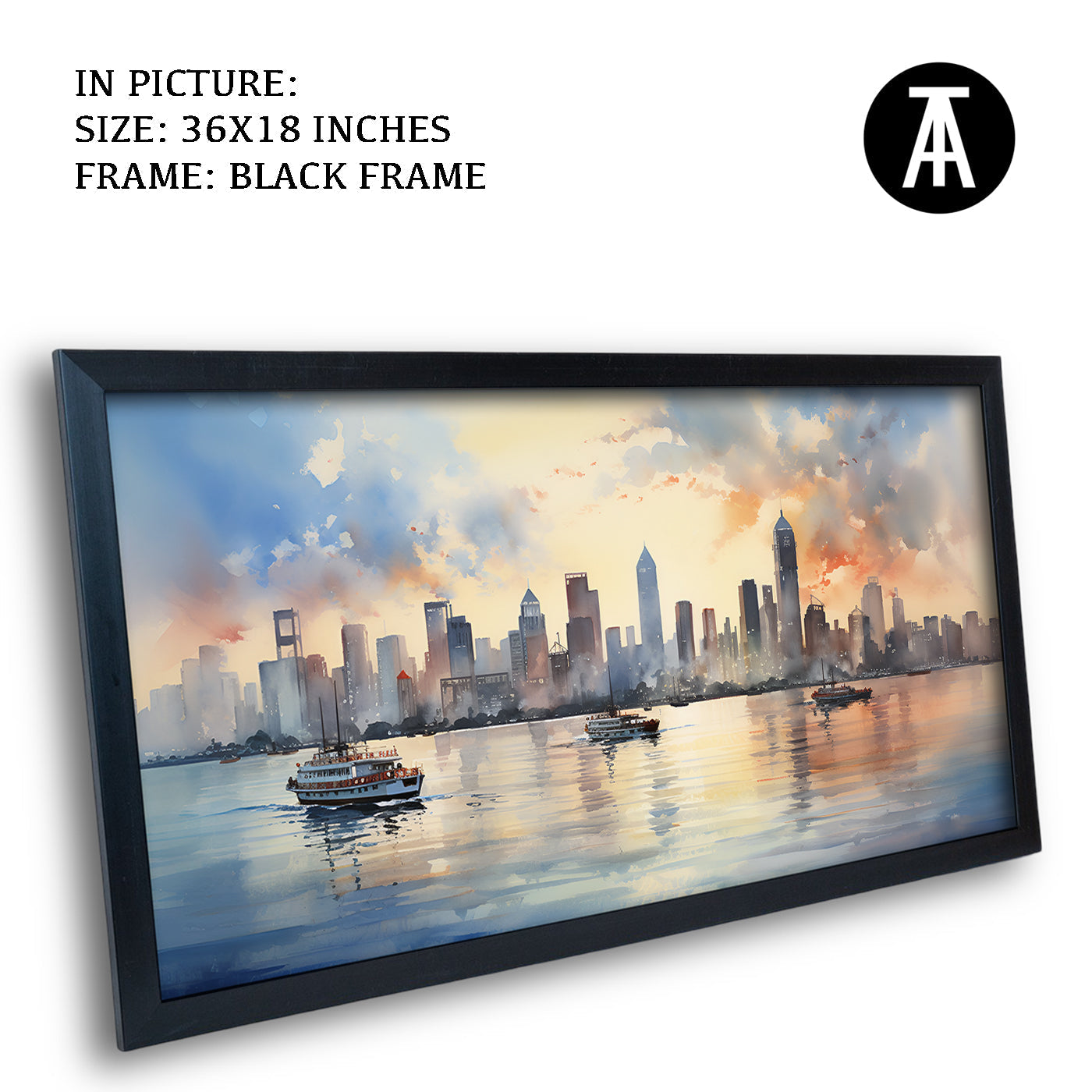 Artwork in Metal Earling Silver Frame
