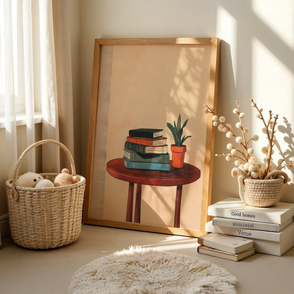 Boho Art Painting in a Lifestyle Setting