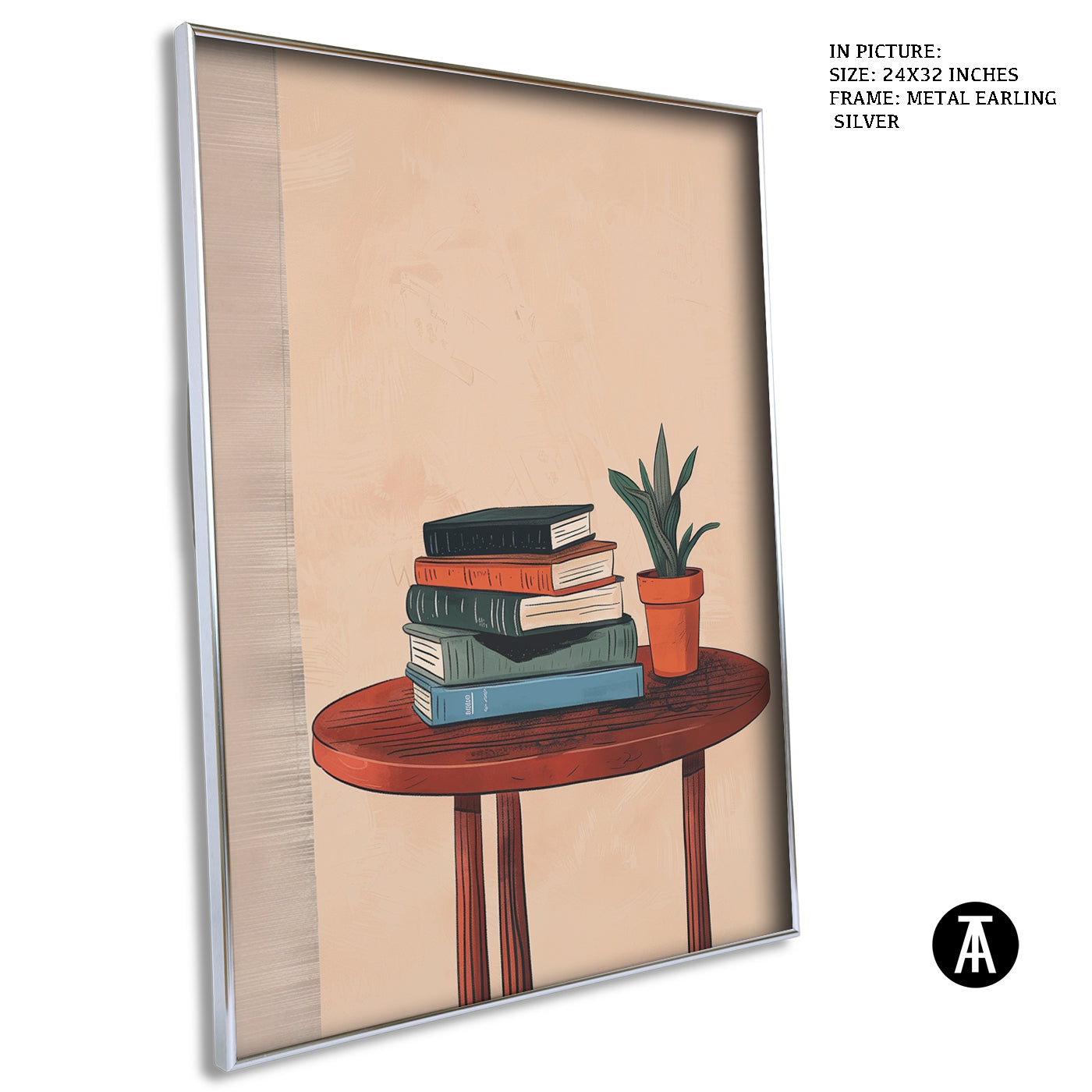 Artwork in Metal Earling Silver Frame