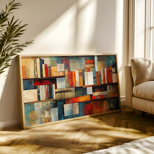 Modern Art Painting in a Lifestyle Setting