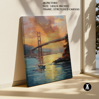 Artwork in Natural Wood Frame