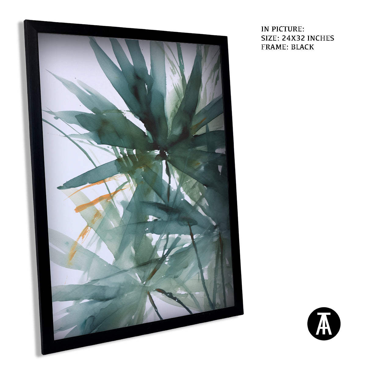 Sample Artwork in Black Frame