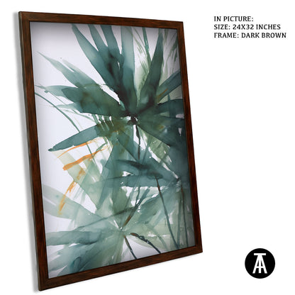 Sample Artwork in Dark Brown Frame