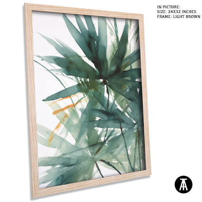 Sample Artwork in Light Brown Frame