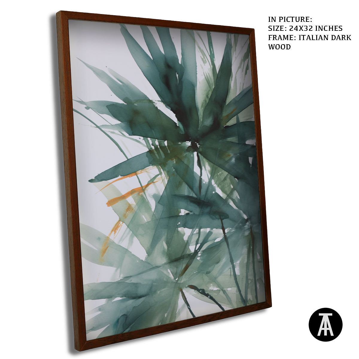 Sample Artwork in Italian Wood Framing Dark