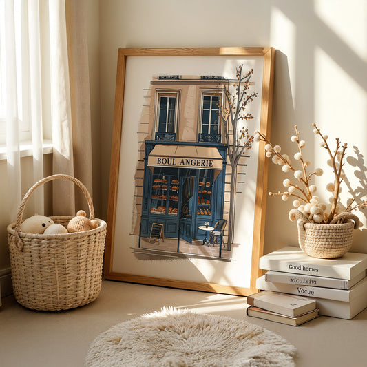 Boho Art Painting in a Lifestyle Setting