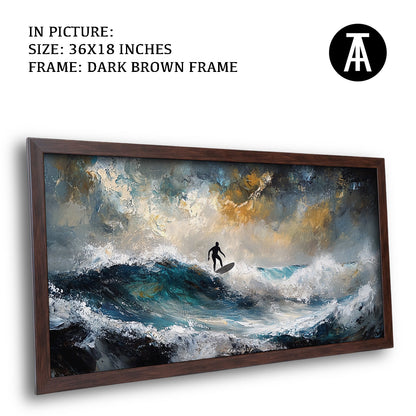 Artwork in Metal Champagne Gold Frame