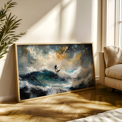 Modern Art Painting in a Lifestyle Setting