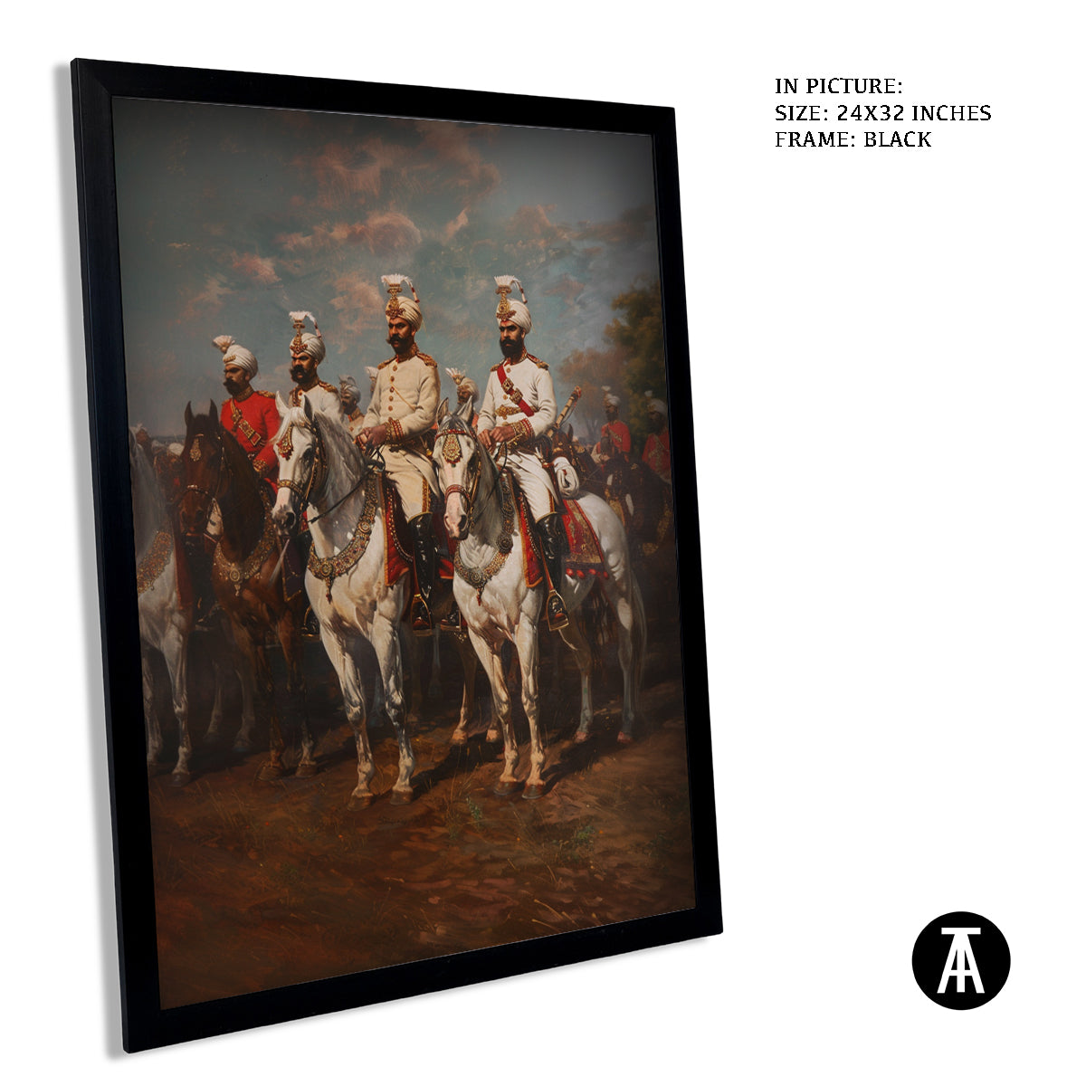 Artwork in Metal Earling Silver Frame