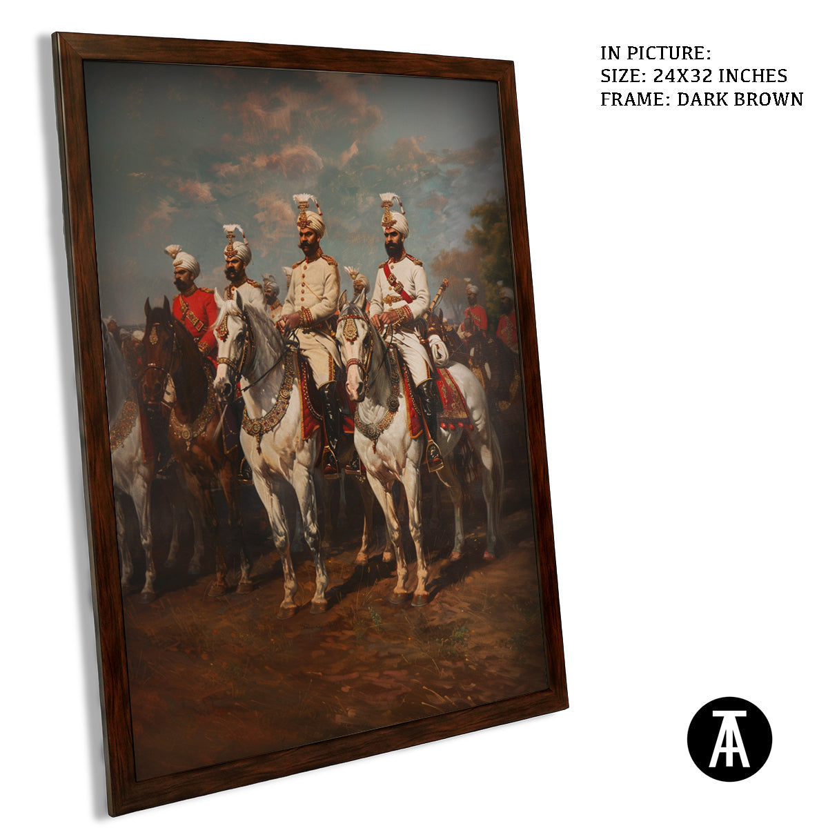 Artwork in Metal Champagne Gold Frame