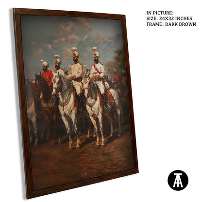 Artwork in Metal Champagne Gold Frame