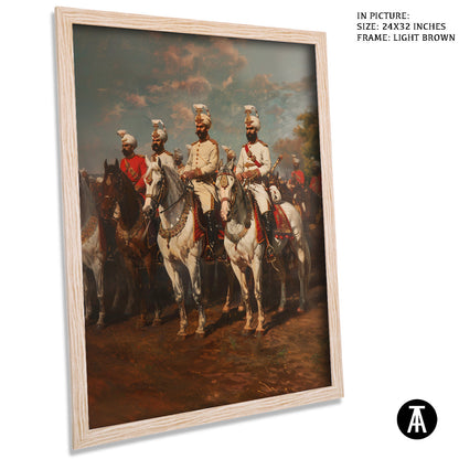 Artwork in Dark Brown Frame