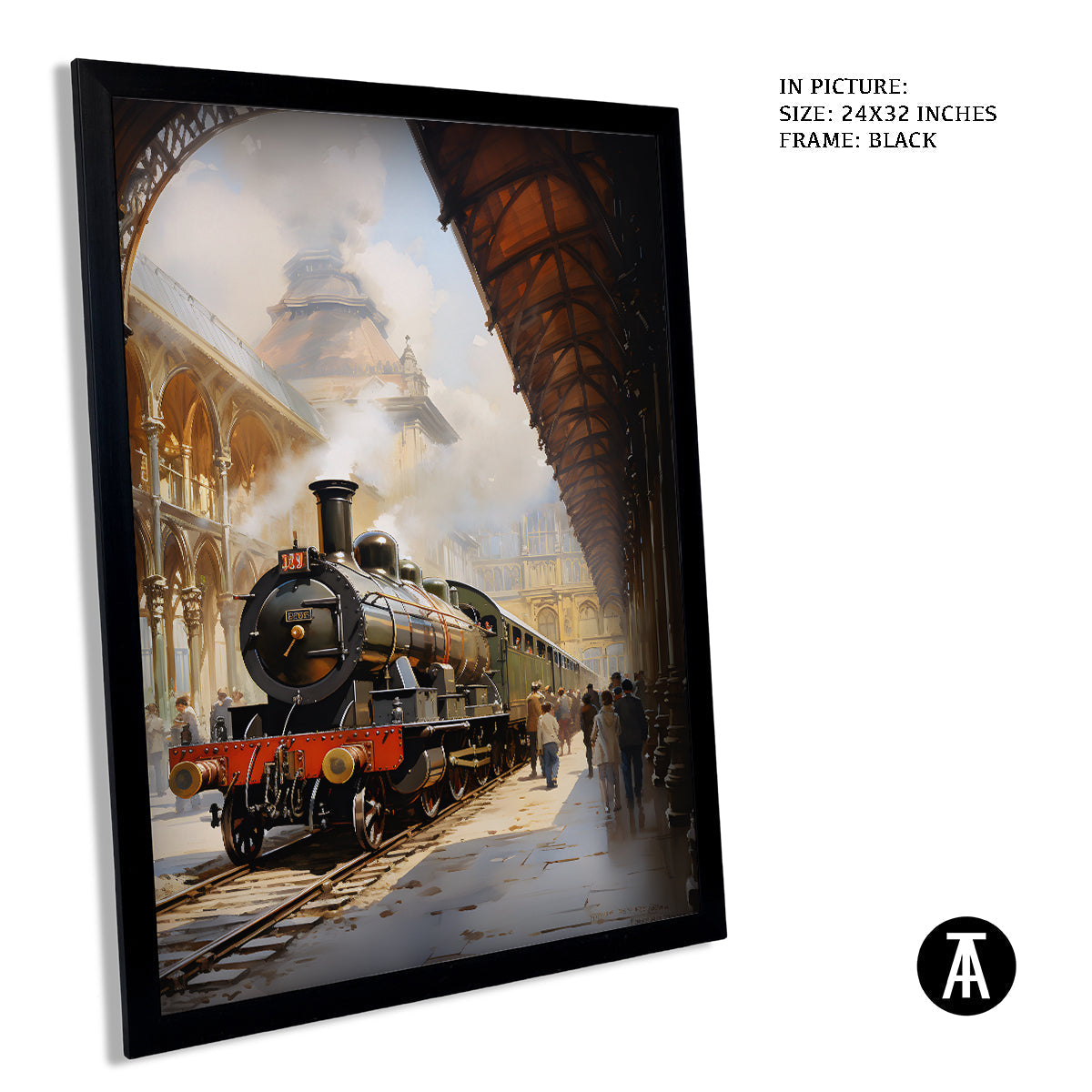 Sample Artwork in Black Frame