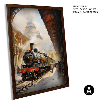 Sample Artwork in Dark Brown Frame
