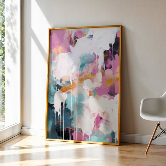 Abstract Painting in a Lifestyle Setting