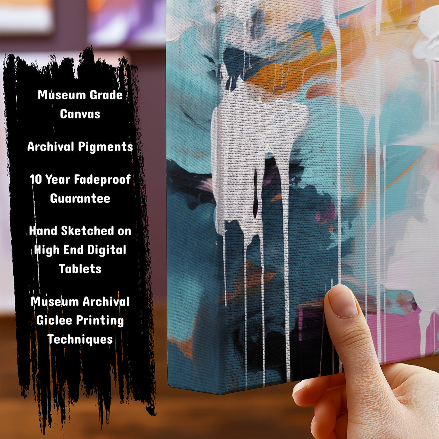 Information about Abstract Canvas Art Print
