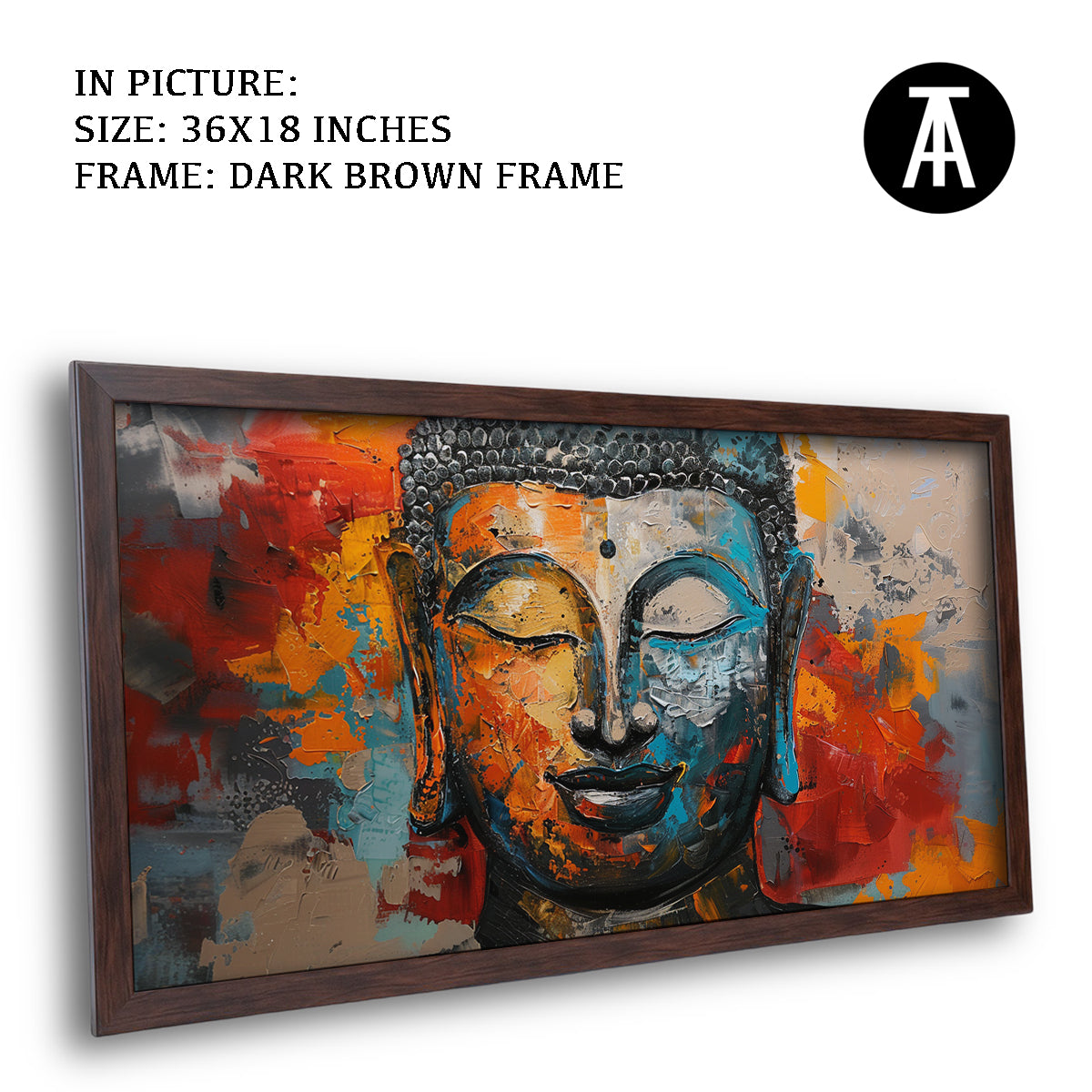 Artwork in Metal Champagne Gold Frame