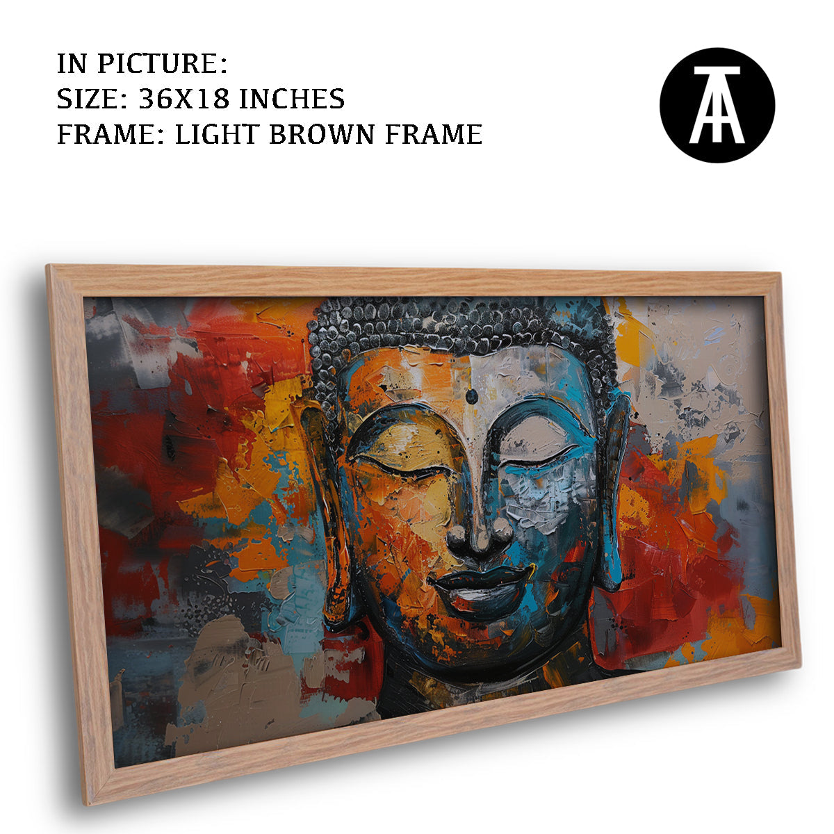 Artwork in Dark Brown Frame